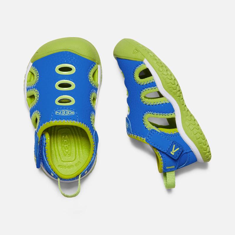 Keen Stingray Baby Sandalen Kinder DE-69043 Brilliant Blue/Chartreuse - Keen Kinderschuhe Blau